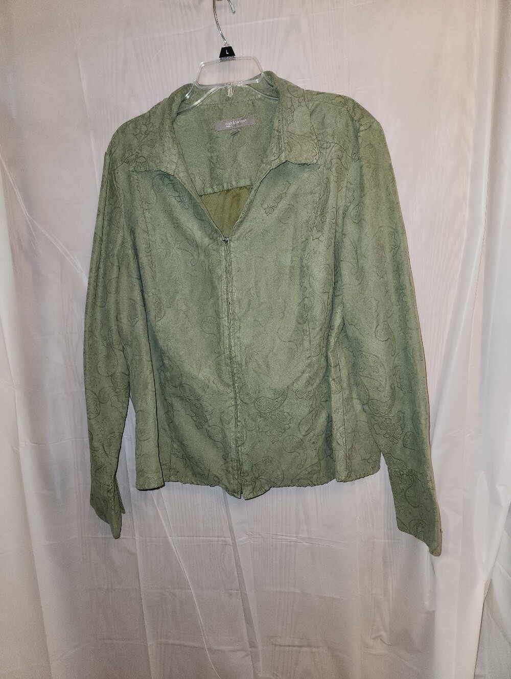 Light Olive Paisley Women's Blouse